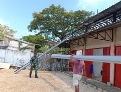 Awasi Pembangunan KDKMP, Babinsa Kediren Blora Pastikan Material Sesuai Standar
