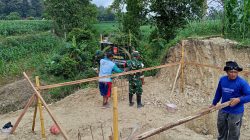 Wujudkan Akses Warga, Kodim 0721/Blora Bangun Jembatan Gantung Garuda