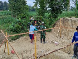 Wujudkan Akses Warga, Kodim 0721/Blora Bangun Jembatan Gantung Garuda