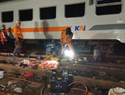 Jalur Stasiun Bumiayu Kembali Beroperasi, KAI Terapkan Batas Kecepatan Sementara