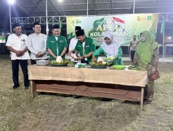Padukan Seragam Hijau, GP Ansor dan Fatayat NU Kedamean Gresik Gelar Apel Kolaborasi