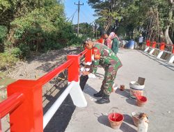 Jembatan Garuda Blora Masuki Tahap Akhir: Tampil Megah Berbalut Warna Merah Putih