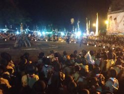 Persiapan Api Unggun Hari Pramuka ke-65 Berlangsung Ramai