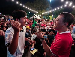 Nobar Timnas di Halaman Gubernur, Ribuan Warga Semangat Dukung Garuda